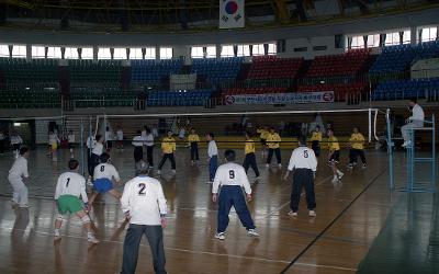 경기를 하고있는 장면