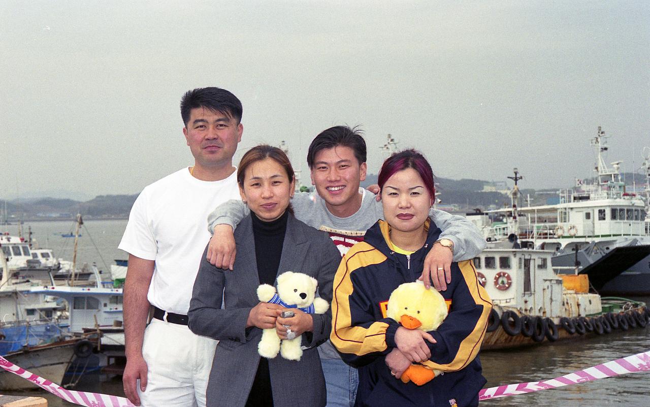 해산물축제 놀러온 시민가족