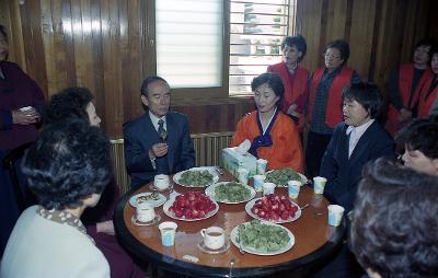 빨래방 운영을 축하하러온 시장님과의 대화