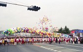 마라톤대회 시작을 알리며 풍선이 날아가는 모습사진(00003)