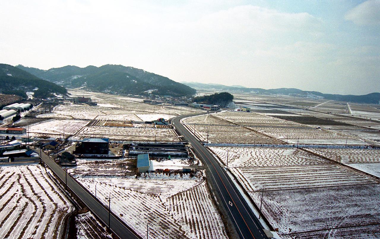 옥산 수원지 전경