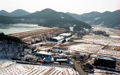 옥산 수원지 전경