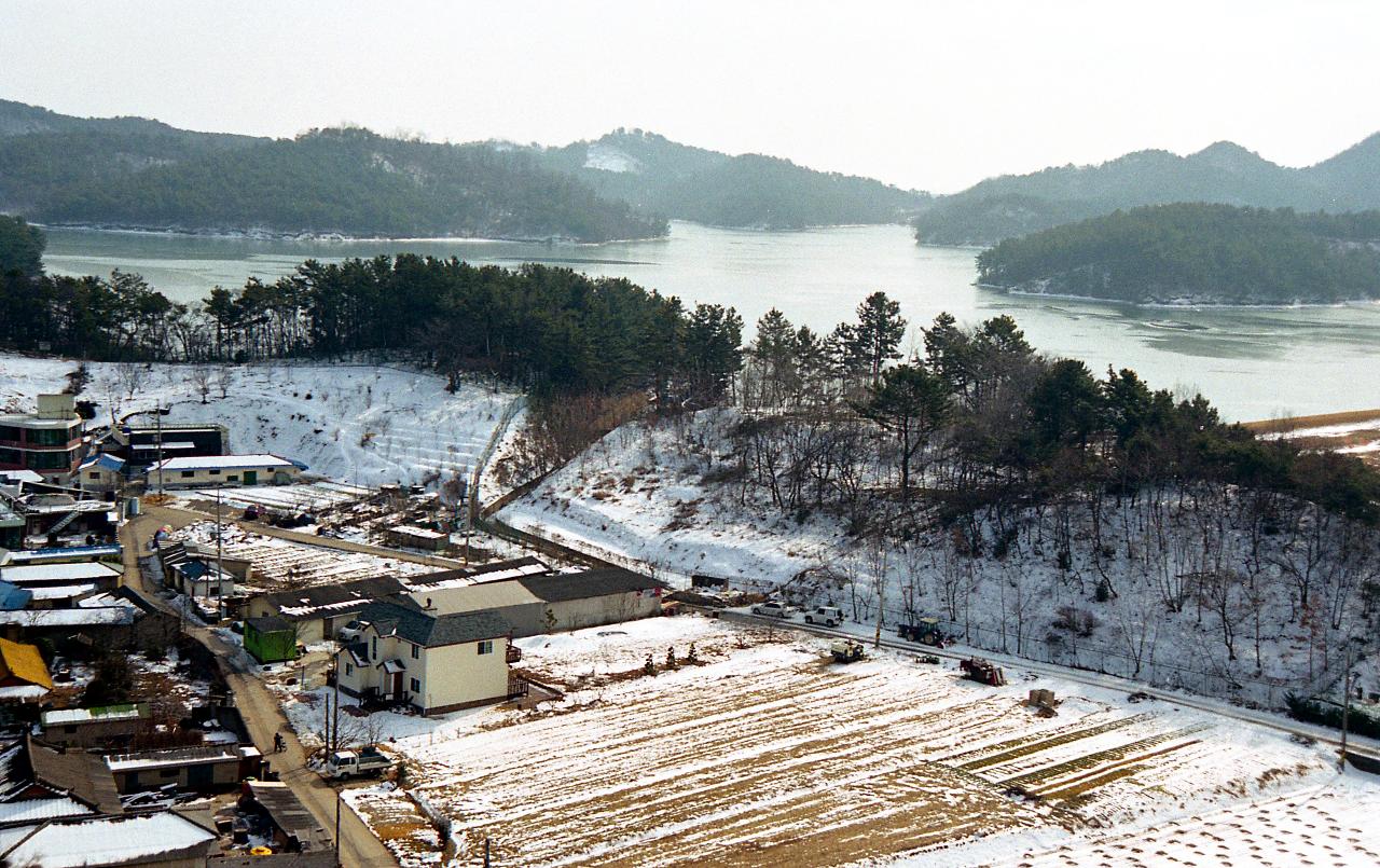 옥산 수원지 전경