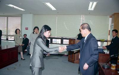 합창단 위촉장 수여