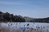 겨울에 눈쌓인 수원지 풍경3사진(00003)