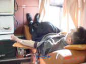 헌혈하기위해 침상에 누워있는 시민들6사진(00007)
