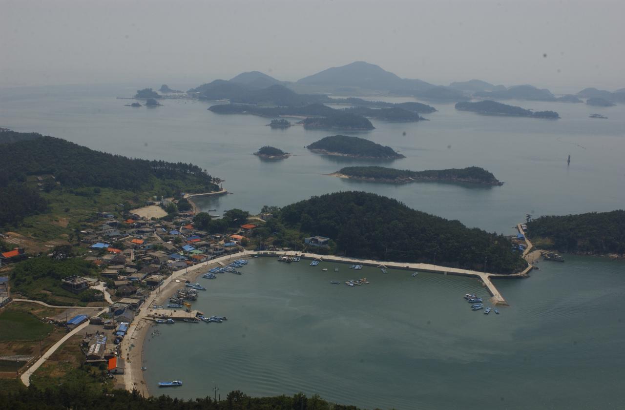 항공촬영한 고군산군도