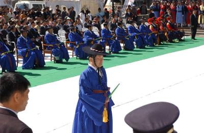 고창모양성제 축성참여 시군기 게양