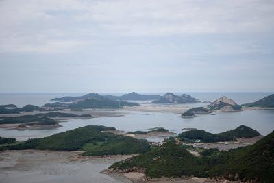 썰물 때의 고군산군도 전경