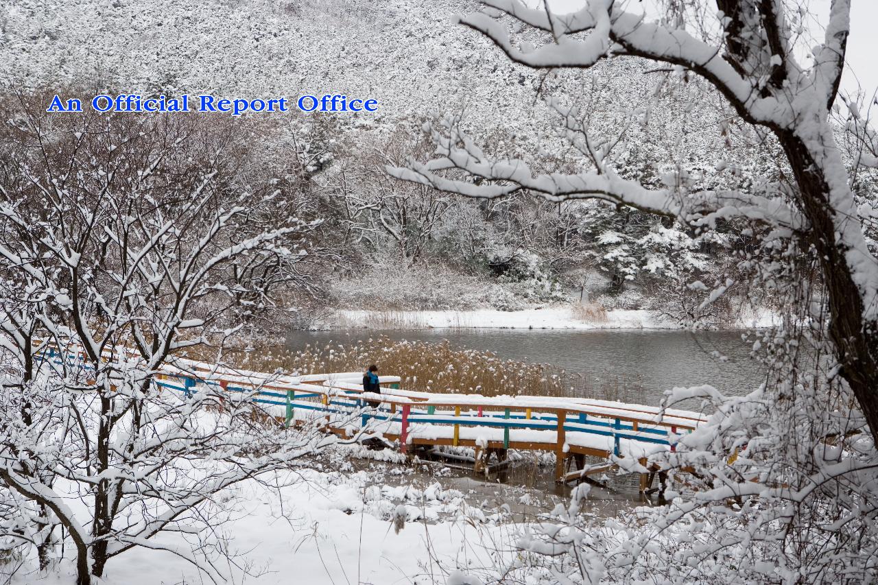 군산의설경