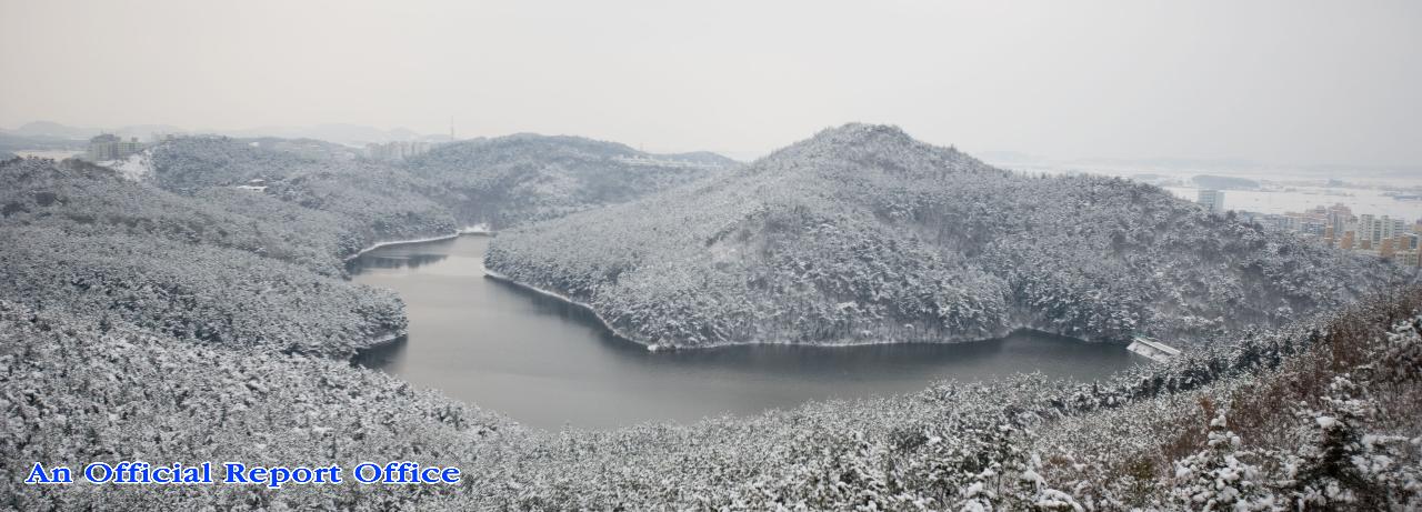 군산의설경