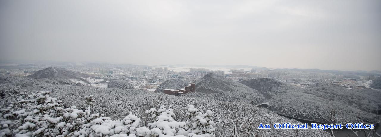 군산의설경