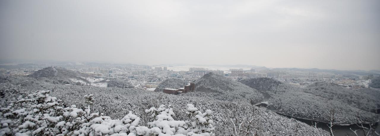 설경 시가지