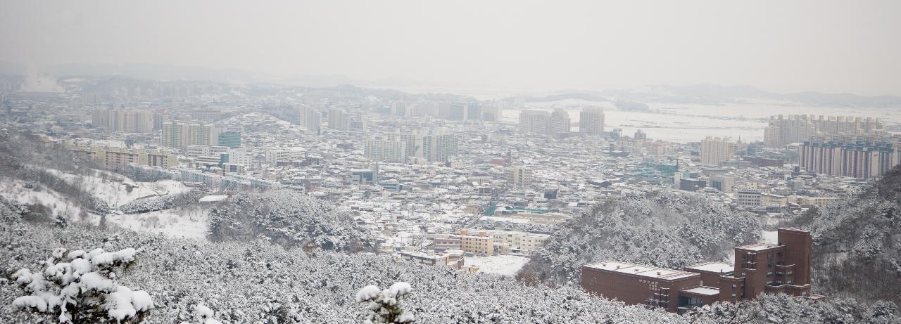 설경 시가지