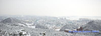 군산의설경