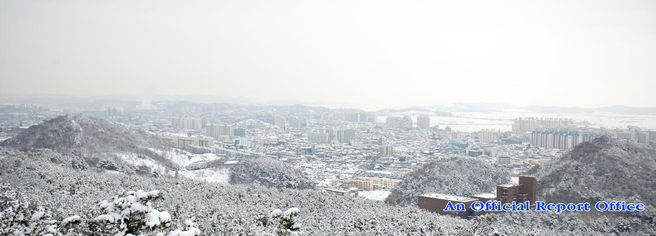 군산의설경