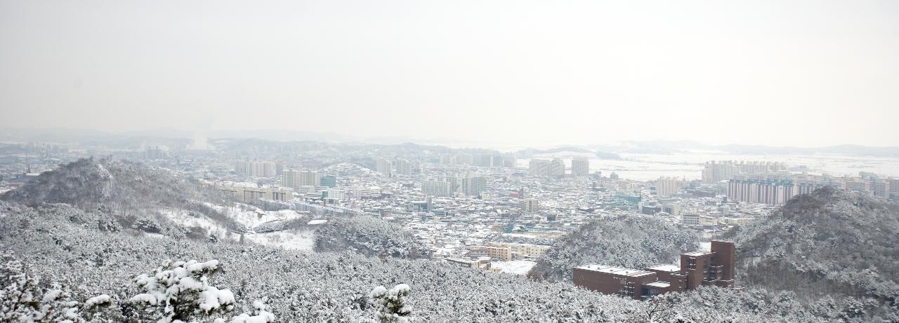 설경 시가지