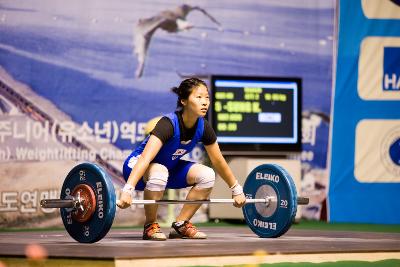 아시아역도경기 인상 한국