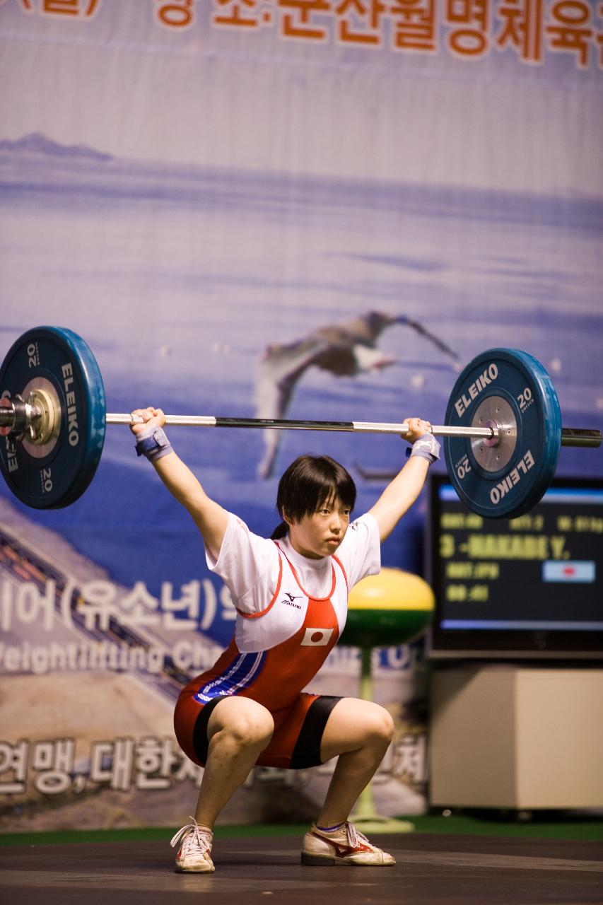 아시아역도경기 인상 일본