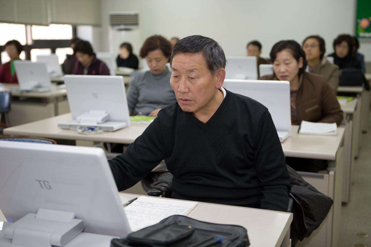 시장님 전산교육장방문