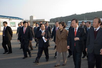 박근혜 한나라당 전대표 군산항 방문