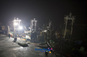 해망동 어판장에 어선들이 늘어서있는 야간모습1사진(00001)