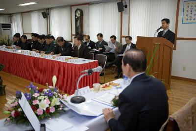 회현면 주민과의 간담회가 진행되는 간담회장의 모습6