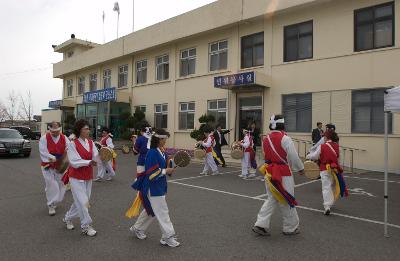 꽁당보리축제 현판식 축하 사물놀이 공연