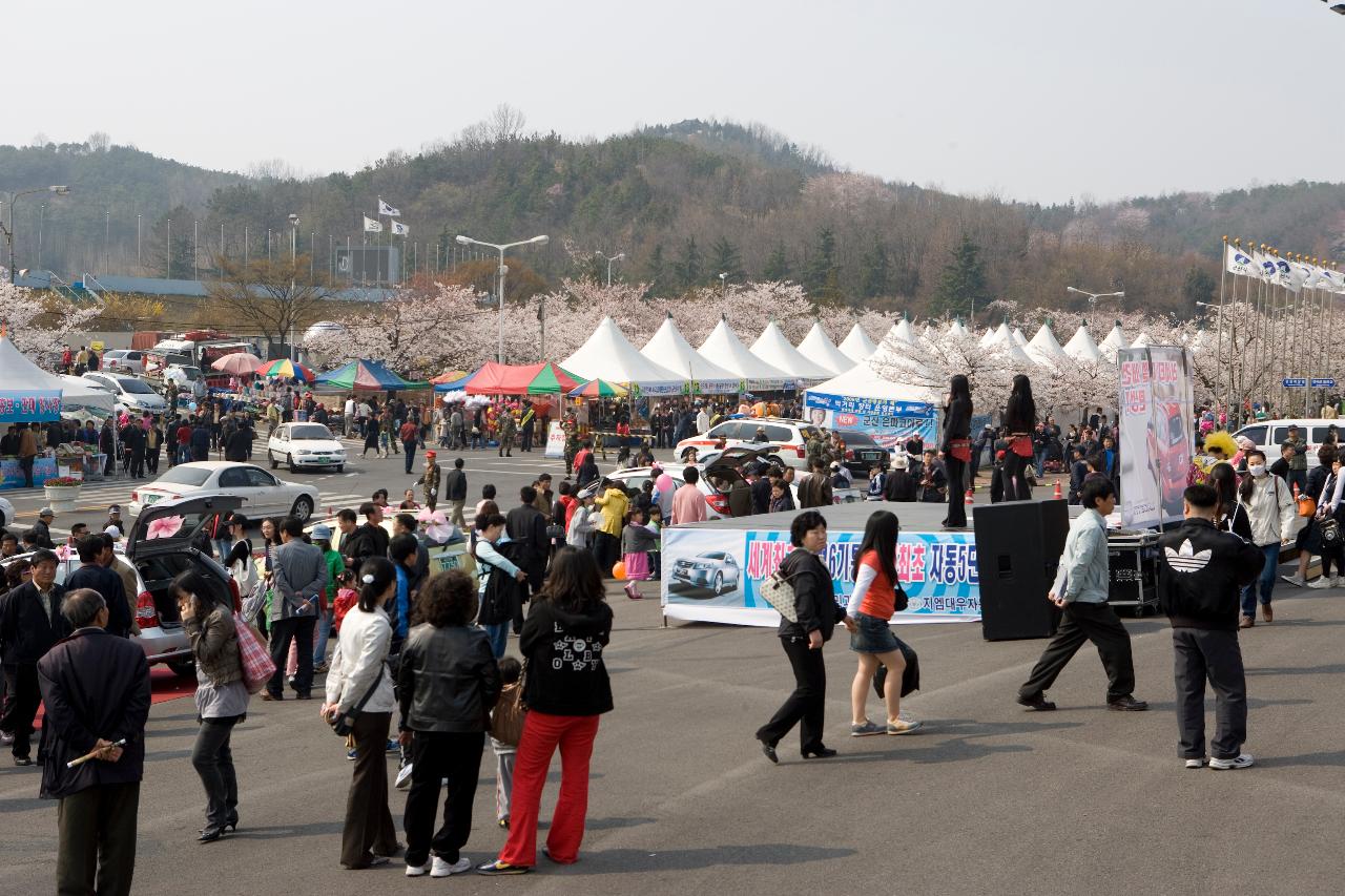 벚꽃축제에 오신 시민들의 모습