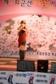 제11회 군산 벚꽃 예술제에서 공연하시는 유명가수의 모습5사진(00005)