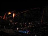 동도모델하우스 화재현장을 진압하는 소방대원들의 모습8사진(00011)