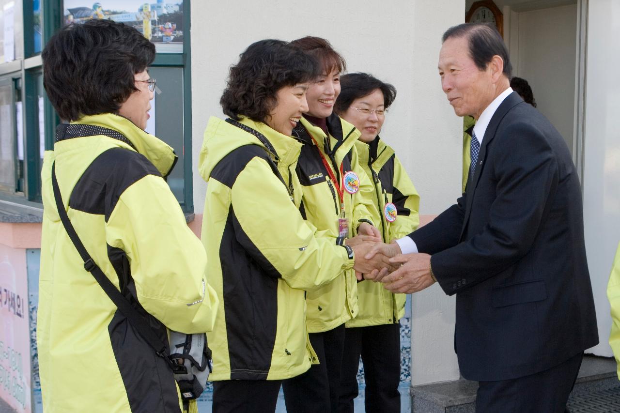 철새축제페스티벌 시장님 현장점검