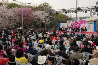 벚꽃예술제 축하 공연 중인 모습3