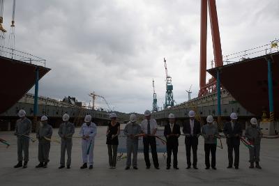 현대중공업 Keel Laying 행사