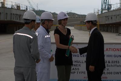 현대중공업 Keel Laying 행사