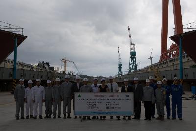 현대중공업 Keel Laying 행사