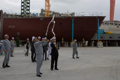 현대중공업 Keel Laying 행사