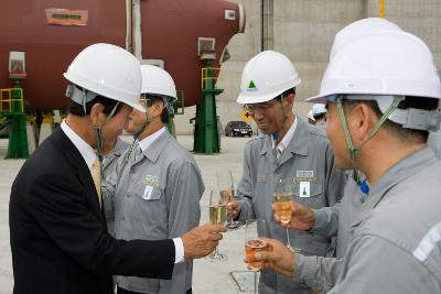 현대중공업 Keel Laying 행사