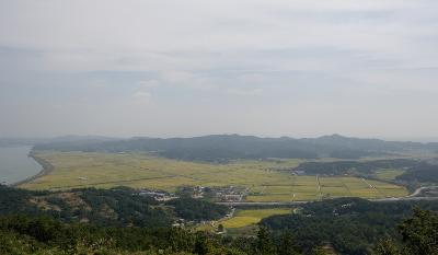 황금바둑판을 보는듯한 나포의 십자들녘2