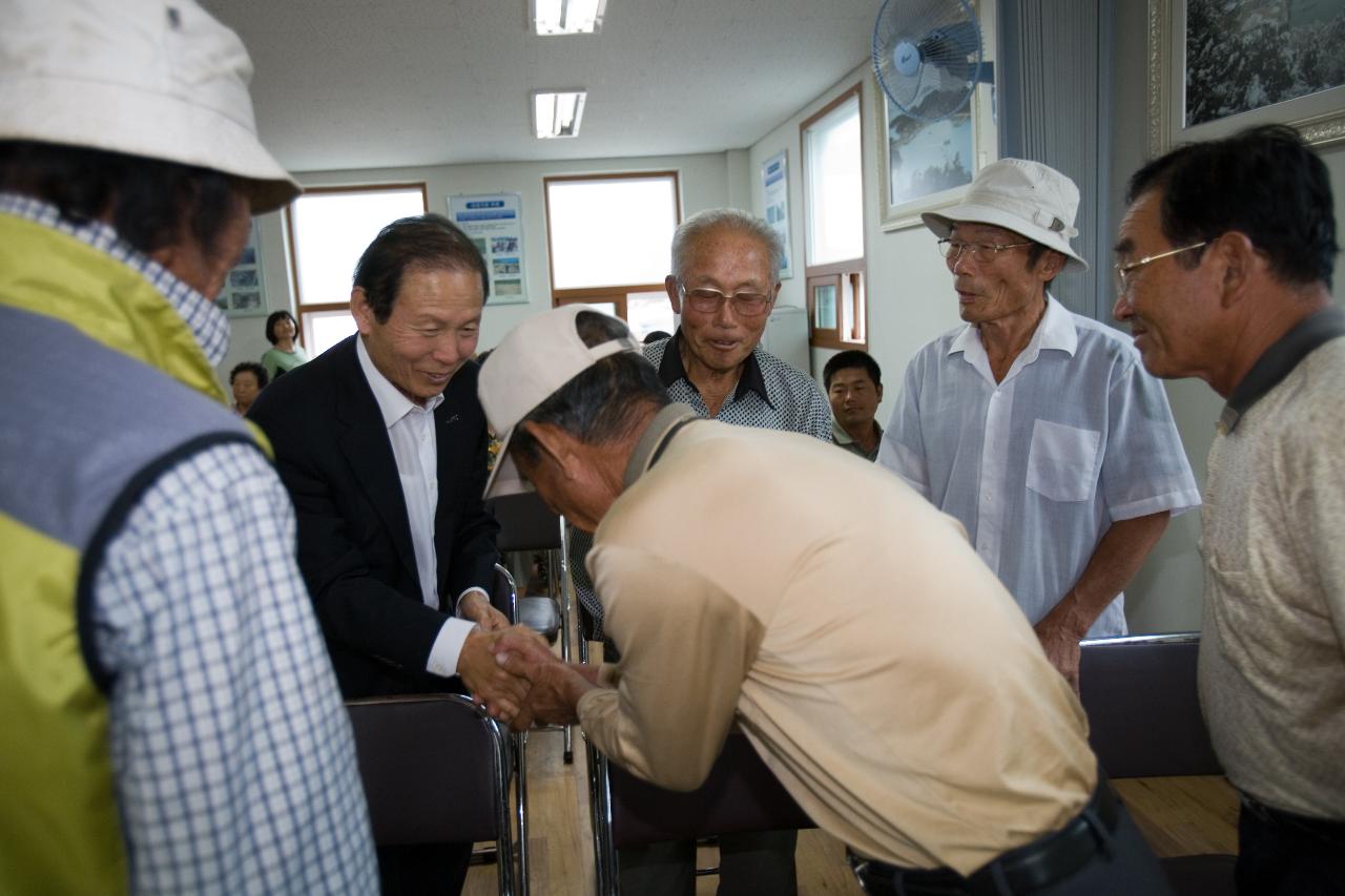 고군산도로개설관련 신시도방문