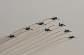 연기를 내뿜으로 에어쇼를 선보이는 항공기들의 모습5사진(00234)