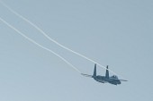 연기를 내뿜으로 묘기를 부리는 항공기의 모습5사진(00059)