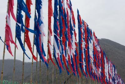 새만금깃발축제 오색빛깔의 깃발모습1