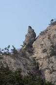 고군산군도의 한쪽면에 툭 튀어나온 바위모습2사진(00049)