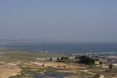 새만금 방조제의 육지와 바다가 보이는 전경사진(00073)