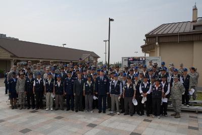 미공군 6.25참전 60주년 기념 관계자들의 기념단체 사진1