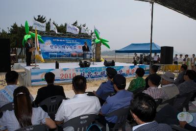 선유도 해수욕장 개장 축하 인사말 하시는 선유도 대표님1