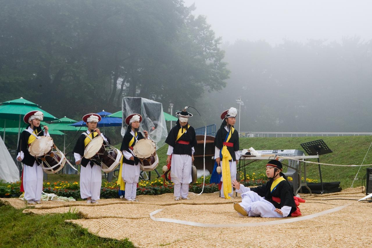 청암산 구슬뫼 등산축제 사물놀이 축하공연3