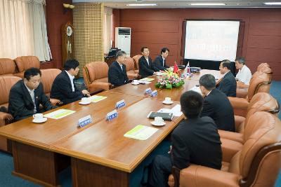 중국 하북체육대학총장 방문