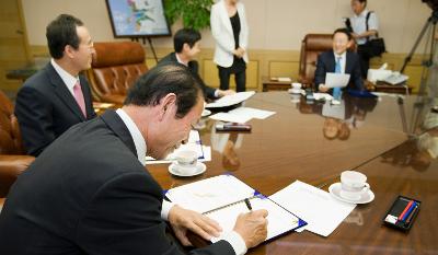 학교무상급식 협약체결